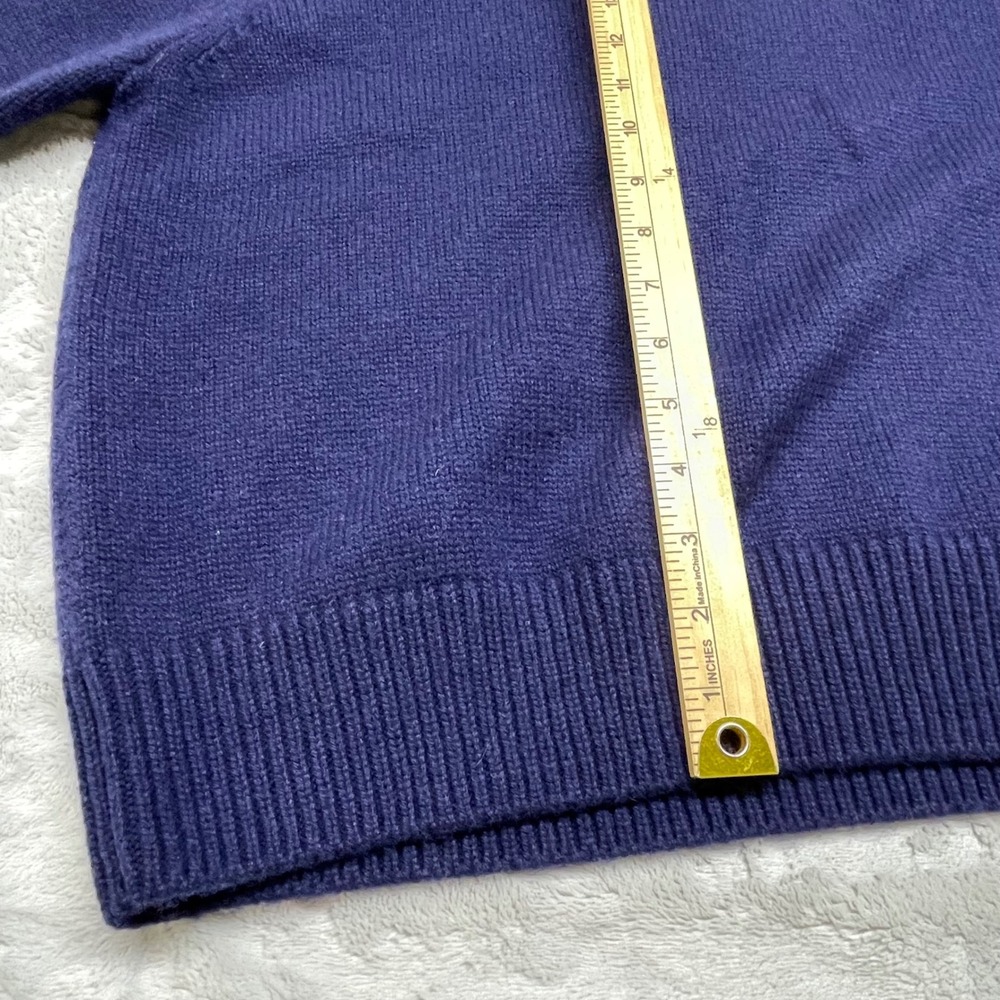 COS Oversized Crew Neck Womens Sweater Size M Blue 100% Wool RWS Certified - Picture 10 of 16